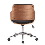 Chaise de bureau Elzito Imitation cuir / Acier - Noir / Chrome