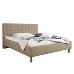 Gestoffeerd bed Ulven Lichtbruin - 180 x 200cm