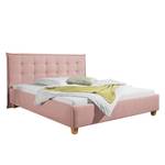 Gestoffeerd bed Skann Oud pink - 200 x 200cm