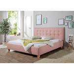 Gestoffeerd bed Skann Oud pink - 200 x 200cm