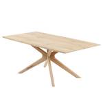 Table Minos Partiellement en chêne massif - Chêne - 200 x 100 cm
