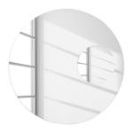 Miroir Neutrino Blanc - Bois manufacturé - Verre - Profondeur : 5 cm