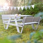 Kindersitzgruppe Picknick for 4 Deluxe Tanne, lasiert - Grau - Grau