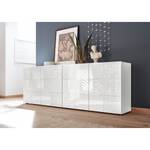 Buffet  Miro II Blanc brillant - Largeur : 241 cm