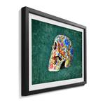 Tableau déco Colorful Suger Skull Tilleul massif - Multicolore