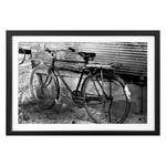 Afbeelding Old Bike Massief lindehout - zwart/wit
