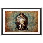 Tableau déco Buddah Tilleul massif - Multicolore