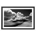 Tableau déco Sand Dunes Tilleul massif - Noir / Blanc