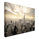 Tableau déco Manhattan Dawn I Toile / Épicéa massif - Multicolore - 90 x 60 cm