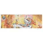 Tableau déco Un festin pour Wassili Toile / Épicéa massif - Multicolore - 60 x 40 cm