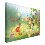 Bild Erdbeerinchen Erdbeerfee III Leinwand /  Massivholz Fichte - Mehrfarbig - 60 x 40 cm