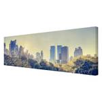 Bild Peaceful Central Park - New York Leinwand /  Massivholz Fichte - Mehrfarbig - 90 x 30 cm