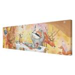 Tableau déco Un festin pour Wassili Toile / Épicéa massif - Multicolore - 90 x 30 cm
