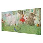 Bild Erdbeerinchen Erdbeerfee V Leinwand /  Massivholz Fichte - Mehrfarbig - 160 x 80 cm