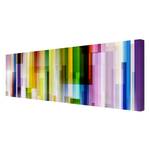 Afbeelding Rainbow Cubes I canvas/massief sparrenhout - meerdere kleuren - 150 x 50 cm