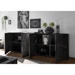 Sideboard Prisma I Hochglanz Anthrazit - Breite: 241 cm