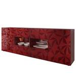 Sideboard Prisma III Hochglanz Rubinrot