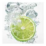 Afbeelding Keuken - Lime Bubbles ESG-veiligheidsglas - meerdere kleuren - 50 x 50 cm