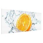 Tableau déco orange fraiche Verre de sécurité ESG - Multicolore - 125 x 50 cm