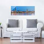 Afbeelding Hamburg Skyline ESG-veiligheidsglas - meerdere kleuren - 100 x 40 cm