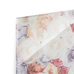 Bild Pastell Paper Art Rosen ESG Sicherheitsglas - Mehrfarbig - 100 x 40 cm