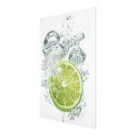 Bild Küche - Lime Bubbles ESG Sicherheitsglas - Mehrfarbig - 60 x 80 cm