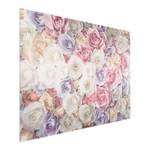 Afbeelding Pastel Paper Art Rozen ESG-veiligheidsglas - meerdere kleuren - 80 x 60 cm