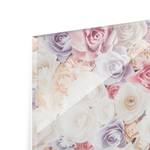 Afbeelding Pastel Paper Art Rozen ESG-veiligheidsglas - meerdere kleuren - 100 x 75 cm
