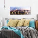 Bild New York Skyline bei Nacht ESG Sicherheitsglas - Mehrfarbig - 125 x 50 cm