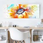 Bild Painted Sunflower I ESG Sicherheitsglas - Mehrfarbig - 100 x 40 cm