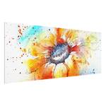 Bild Painted Sunflower I ESG Sicherheitsglas - Mehrfarbig - 80 x 30 cm