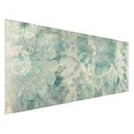 Tableau déco fleurs de glace Plaque en mousse rigide Forex - Multicolore