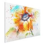 Tableau déco Painted Sunflower II Aluminium - Multicolore - 75 x 50 cm