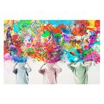 Tableau déco Brain Explosions I Plaque en mousse rigide Forex - Multicolore - 90 x 60 cm