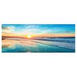 Tableau déco coucher de soleil Verre de sécurité ESG - Multicolore - 80 x 30 cm