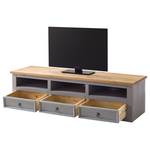 Tv-meubel Finca Rustica II massief grenenhout - Grenenhout grijs
