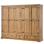 Armoire Finca Rustica II Pin massif - Epicéa naturel - Largeur : 243 cm