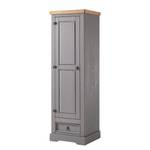 Garderobenschrank Finca Rustica Kiefer massiv - Kiefer Grau