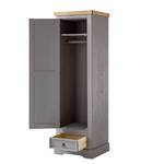 Garderobenschrank Finca Rustica Kiefer massiv - Kiefer Grau