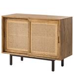 Houten kast VINA massief mangohout/Weens vlechtwerk - mangohout/beige