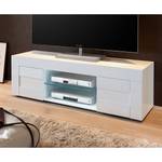 Meuble TV Easy Blanc brillant - Largeur : 138 cm