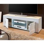 Meuble TV Easy Blanc brillant - Largeur : 138 cm