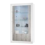 Vitrine Urbino Gris clair / Blanc