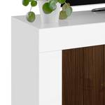 Tv-meubel Urbino Notenboomhouten look/wit