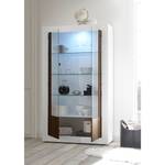 Vitrine Urbino Imitation noisetier / Blanc