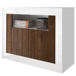 Kast Urbino Notenboomhouten look/wit