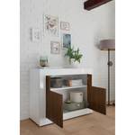 Buffet Urbino Imitation noisetier / Blanc