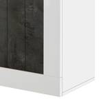 Buffet haut Urbino Gris foncé / Blanc