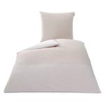 Parure de lit Bestla Coton - Blanc / Rose - 135 x 200 cm + oreiller 80 x 80 cm