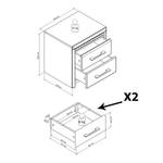 Table de chevet Charnocks Avec éclairage LED